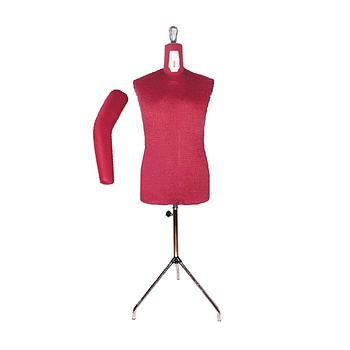 Adjustable Dummies with Arm and Tripod - Man- Sizes: 44 to 54  - RED- Made In Italy