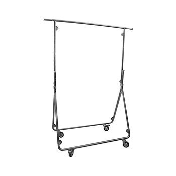 STAND PIEGHEVOLE - RUOTE DIAM.80 - H 156 CM LARGHEZZA DA 98 CM A 158 CM