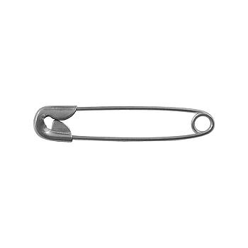 Spille Sicurezza - 37,5 mm - ARGENTO - con Nichel (SCATOLA 864 PZ)