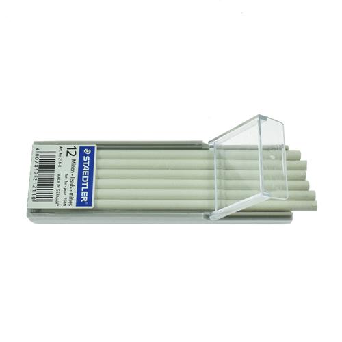 WHITE Refill Leads for Non-Permanent Leadholder 768 (12 Leads) - Water-Soluble - Staedtler # 218