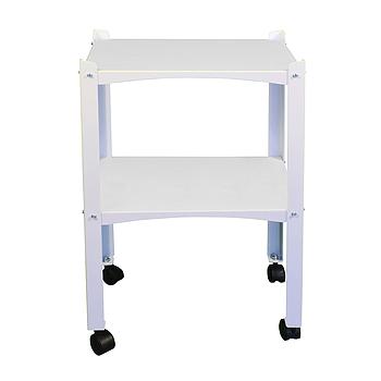 Carrinho para Unika - Cor Branco - Dimensões da Mesa 41x27 cm Comel