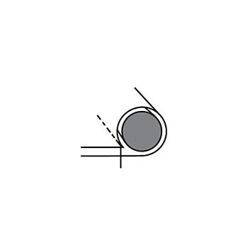 Inner Foot 2mm Grooved for Hemming with Cord Insertion ADLER 8967 # A8967D (Made in Italy)