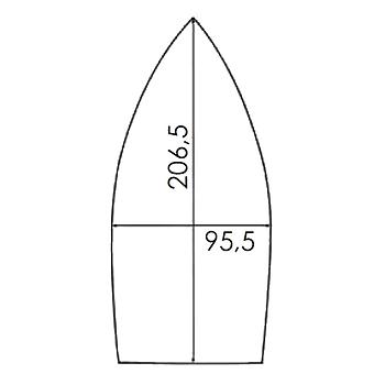 Suela de PTFE Reforzada para Plancha NAOMOTO CDP 410; 420; CNP 410