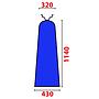 PRONTO TOP BLU 114x43x32 cm MOD. "BL"