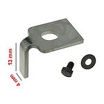 Guide Droite 4x13(H) mm pour Guides NS-127 # 125/10-04 (Made in Italy)