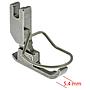 Needle Feed Zipper Foot 5.4mm, Needle on the Right with Finger Guard PFAFF 461, DURKOPP 272 # P36N-NF (0272 006854) (Made in Italy)