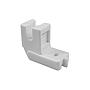 Piedino per Cerniere Invisibili con Prua, Attacco Basso (Plastica) # S518P-H