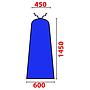CUFFIA OVALE BLU 145x60x45 CM - MAXI - MADE IN ITALY