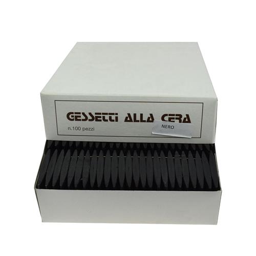 Tailor's Wax Chalks - BLACK - (100 pcs) - Made in Italy