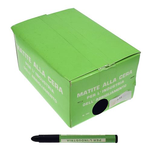 Matita Cera Nera per Sarti # A/51 (100 Pz/Conf) - Made in Italy