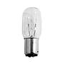 Lampadina a Baionetta - Bulbo Trasparente - T22X55 BA15D - 220 Volt per Macchine Famiglia