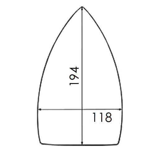 Suela de PTFE Reforzada para Plancha STIROVAP 171, VERONESI (Pequeño)