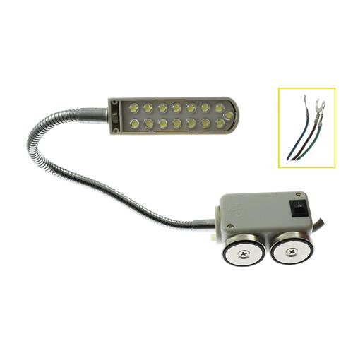 15 LED Light Sewing Machine Lamp 12 Volts, magnetic holder - New Brain