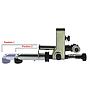 Guia Ajustável de 2 Posições com Rolo de 14 mm, Adequada para Guias NS/128 e NS/130-00 DURKOPP, PFAFF # 6765 (Made in Italy)