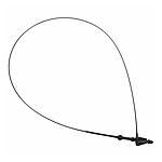 6" (152mm) Black Snap Lock Pin Security Loop (1,000 Pcs)