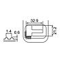 Transportplatte 25,4 mm (1") BROTHER # SA3614-001 (Original)