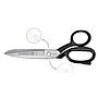 10" Tailor Scissors, Micro-Serrated, Nickel Plated # 490-10NP-SR (MUNDIAL)