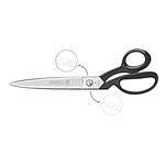 12" Tailor Scissors, Slim Light, Nickel Plated # 498-12NP-KE (MUNDIAL)