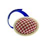 Red wrist pin cushion with velcro