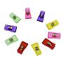 Clips per Tessuti - Colori Assortiti Verde, Rosa, Viola, Rosso, Giallo (10 pz)