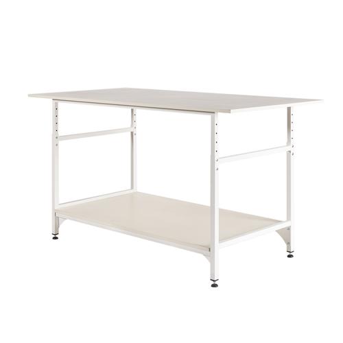 Work Table 185 x 93 cm, Adjustable Height 80 to 110 cm (Made in Italy)