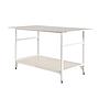 Work Table 185 x 93 cm, Adjustable Height 80 to 110 cm (Made in Italy)