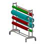 Fabric Rolls Holder 170 (L) x 170 (H) x 60 (W) cm (Made in Italy)