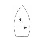 Semelle Renforcée en PTFE pour Fer à Repasser TREVIL F021, F022, F003, F004, F005, F16, F316