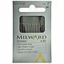 MILWARD 212 1107 | Agujas de Coser a Mano Sharps Largas Nº 12 – 0,69 x 37 mm (1/32" x 1 15/32") (Paquete de 20 Piezas)