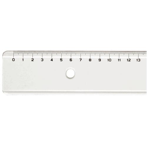 50cm Transparent Plastic Ruler (Made in Italy)