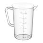 Plastic Measuring Jug, Clear, with Measurement Markings up to 500 ml