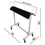 Four-Wheel Fabric Cutting Textile Trolley 40 x 80 x 80 (H) cm (Made in Italy)