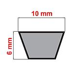 V-Belt 10x6x1400 mm # Z55