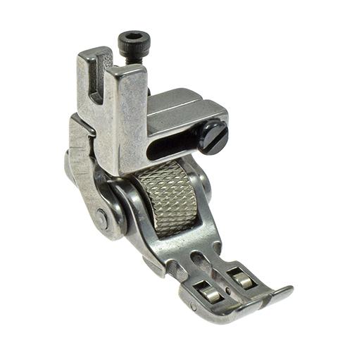 Piedino a 3 Rulli, Rullo Principale in Metallo Zigrinato per Macchine per Cucire Industriali # T3 Twist