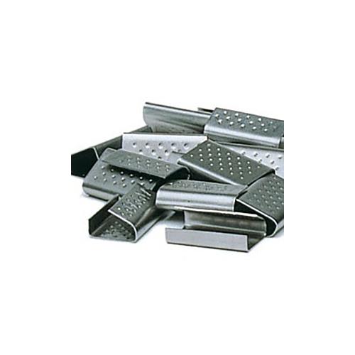 Sigilli in Acciaio Zincato 16x28x0,5 per Reggetta in Plastica PPL – 15 mm o 16 mm (100 pz/confezione)