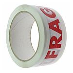 Nastro Segnaletico Bianco Silenzioso con Scritta "FRAGILE" – PPL, 66m x 48mm