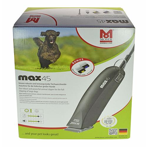 Moser Max 45 | Професійна Провідна Машинка для Стриження Тварин – 45 Вт # 1245 (Made in Germany)