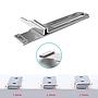 Adjustable Hemming Guide with 3 Interchangeable Plates – Universal Coverstitch, Flatlock Sewing Machine Attachment