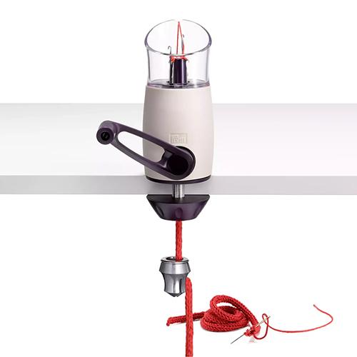 624181 Prym | Strickmühle Comfort Twist Ergonomisch für Strickschläuche – Violett/Weiß