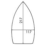 Suela de PTFE Reforzada para Plancha Comel 721, Star, Cieffe (Grande)