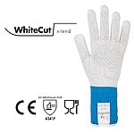 Niroflex WhiteCut x-tend Red 8 / M | Cut-Resistant Glove Level F – Food Industry Grade (Brinix® Fiber + Stainless Steel)