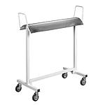 Cărucior pentru Haine cu Suprafață Antiderapantă – 40 x 100 x 80 (H) cm (Made in Italy)