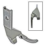 Piedino Posteriore Scanalato 7 mm, Ago a Sinistra, per Orlature con Anima NECCHI, PFAFF (Made in Italy)