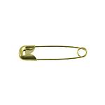 Nickel-plated Safety Pins - 37 mm - GOLD - (BOX of 1,000 Pcs)