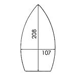 Suela de PTFE Reforzada para Plancha NAOMOTO (Pequeña)