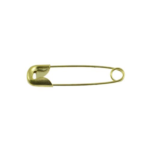 Nickel-plated Safety Pins - 30 mm - GOLD - (BOX of 1,000 Pcs)