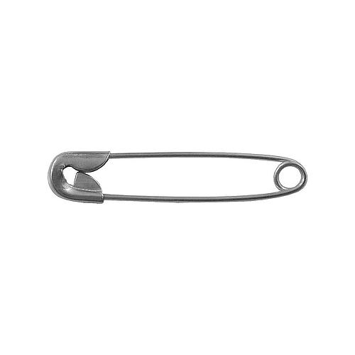 Spille Sicurezza - 37,5 mm - ARGENTO - con Nichel (SCATOLA 864 PZ)