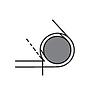 Inner Foot 2mm Grooved for Hemming with Cord Insertion ADLER 8967 # A8967D (Made in Italy)
