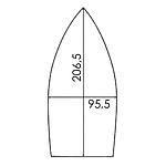 Semelle Renforcée en PTFE pour Fer à Repasser NAOMOTO CDP 410; 420; CNP 410